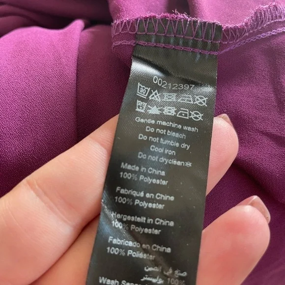 City Chic Purple Long Sleeve Dress - Picture 8 of 8